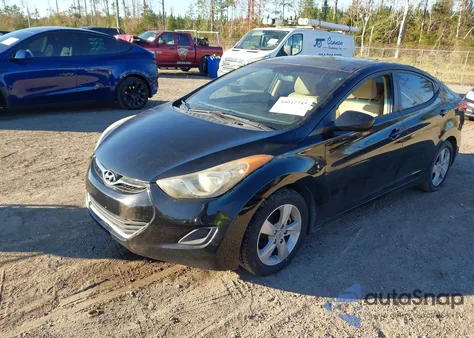 2011 Hyundai Elantra Gls (Ulsan Plant) from USA, damaged, VIN KMHDH4AE8BU113830